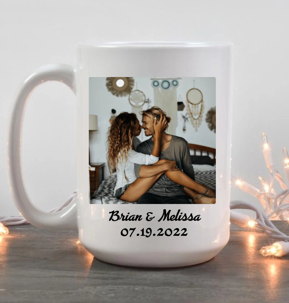 1 Month Of Love - Personalized Mug - Best  Anniversary Gifts For Him/Her - Image 9