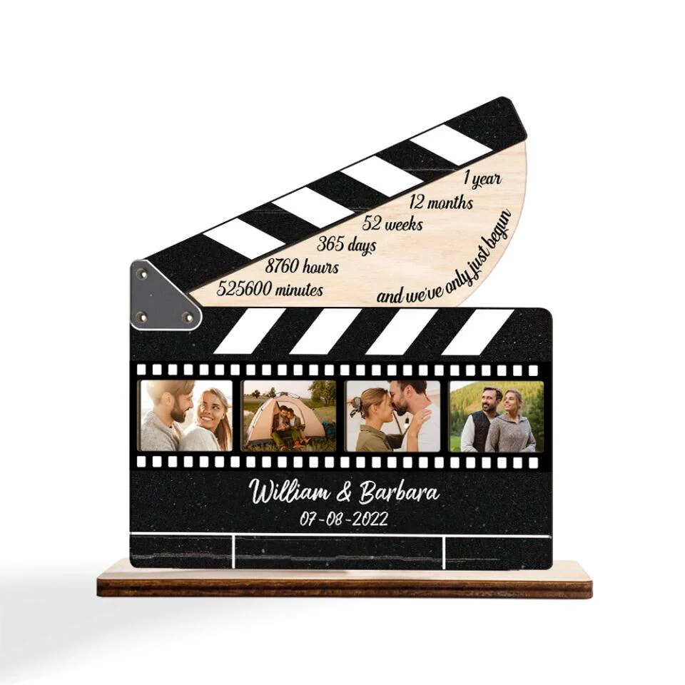 1 Year Anniversary - Custom Shape Wooden Plaque 3 Layers - Best 1 Year Anniversary Gift For Couple - 301IHPLNWP036 - Image 7