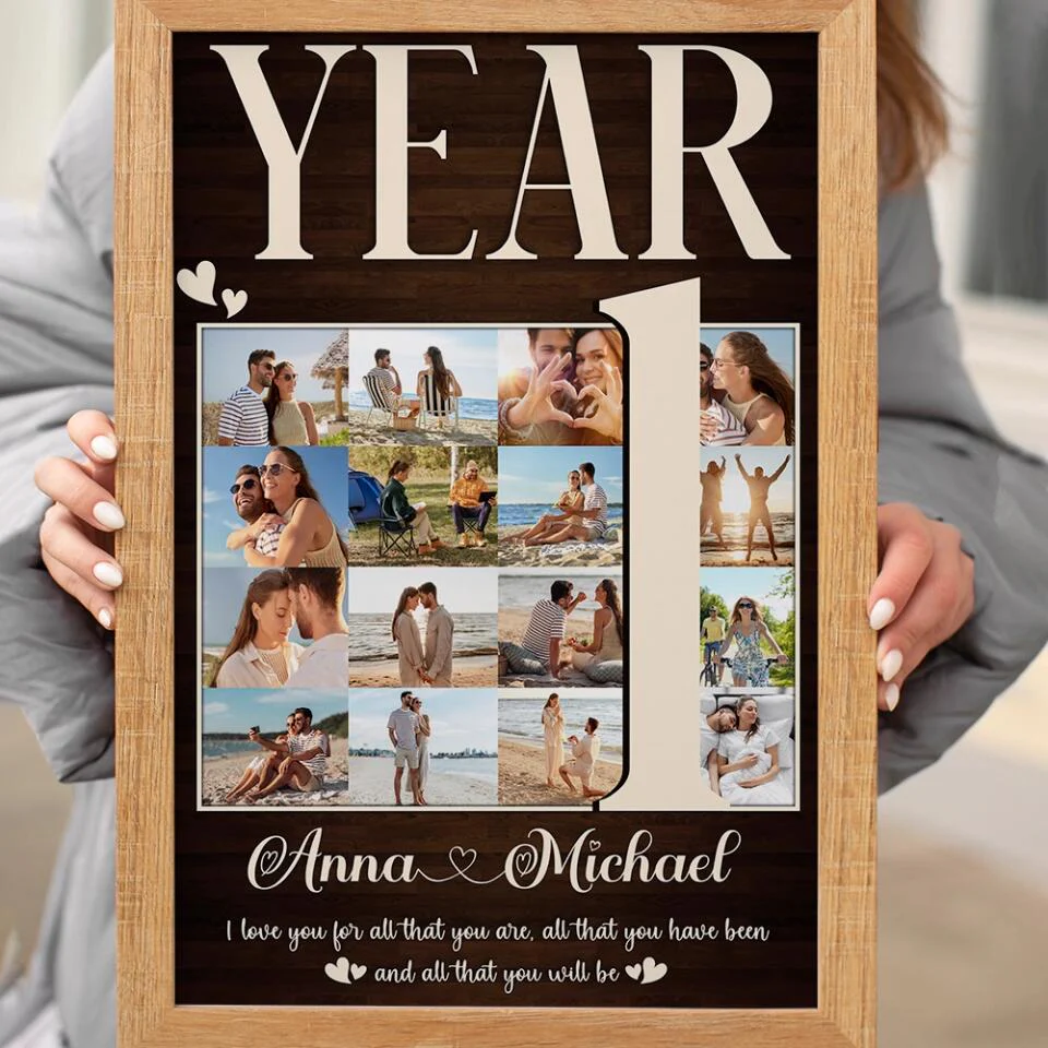 1 Year I Love You For All That You Are Custom Canvas Poster 1 Year Anniversary Gift For Couples - Image 11