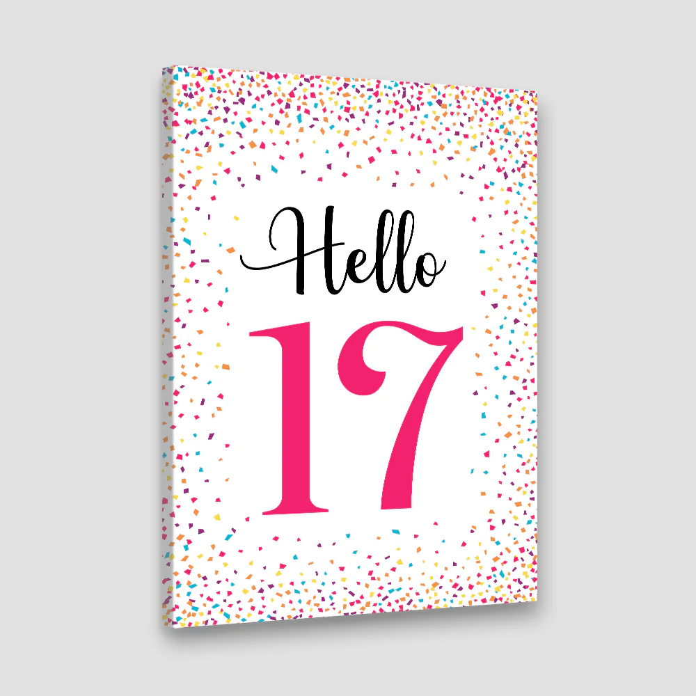 17th Birthday Party Decoration Custom Canvas Poster Birthday Gift For Her - Image 7