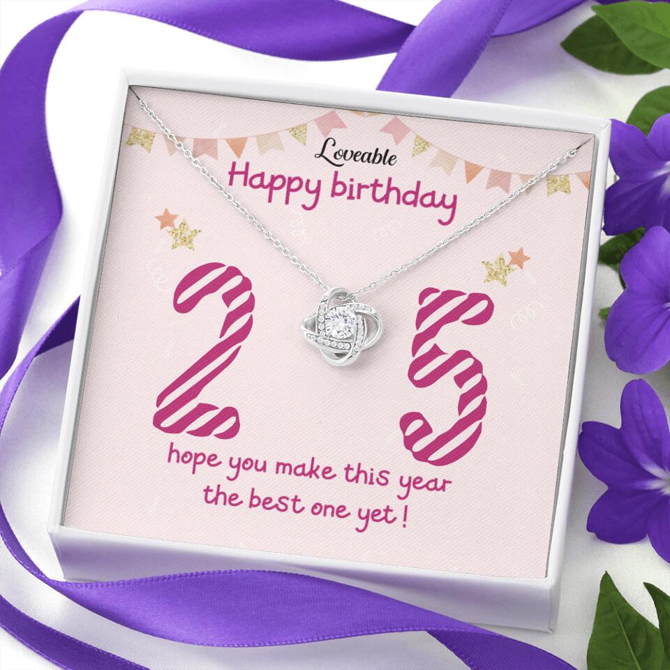 25th Birthday Gift for Her- Personalized Necklace - Image 5