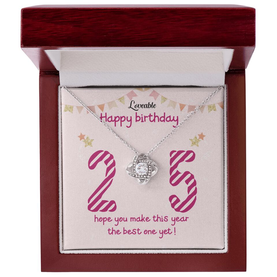 25th Birthday Gift for Her- Personalized Necklace - Image 6