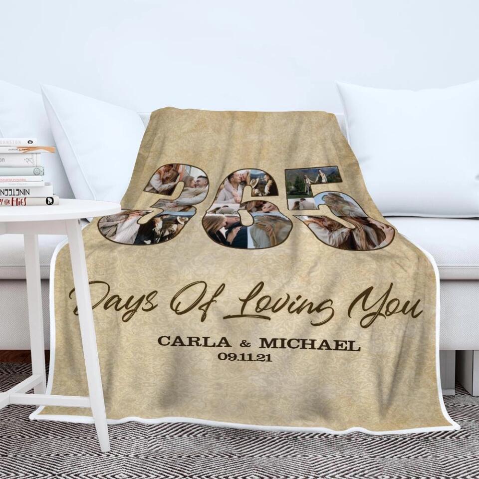 365 Days of Loving You - Personalized Blanket - Gifts For Couple Him/Her - 208IHPBNBL081 - Image 4