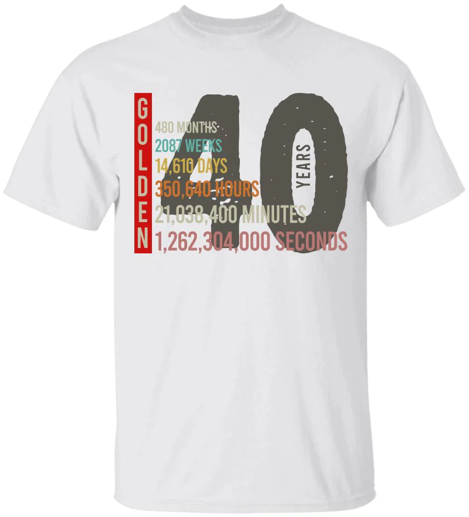 40 Wedding Anniversary Personalized Tshirt - Image 10