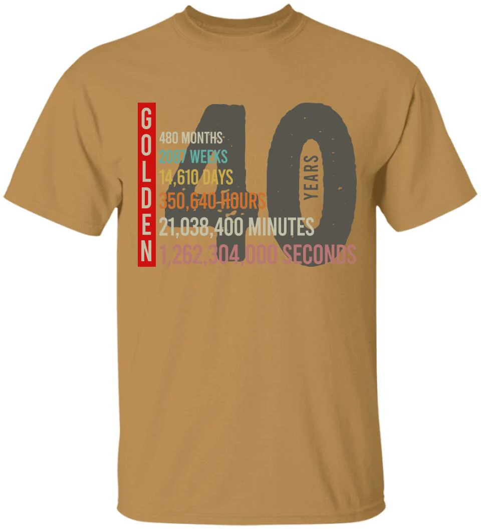 40 Wedding Anniversary Personalized Tshirt - Image 7