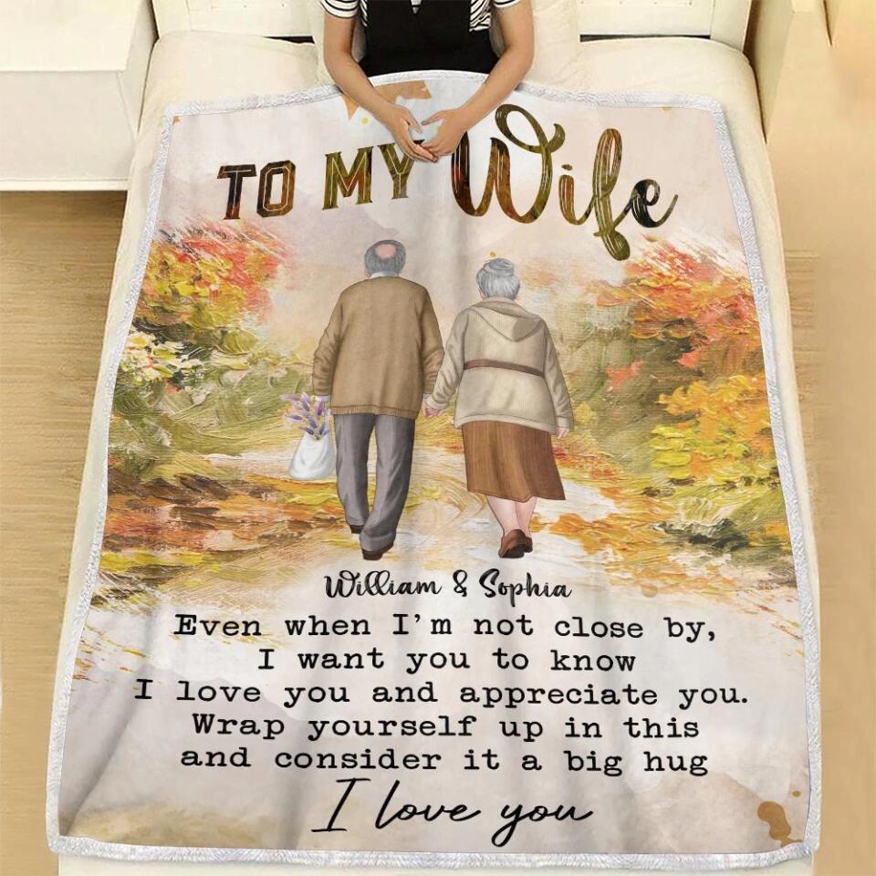 50 Birthday/ Anniversary Gift for Her/Wife - Personalized Fleece Blanket for Husband and Wife - 209IHNNPBL640 - Image 4