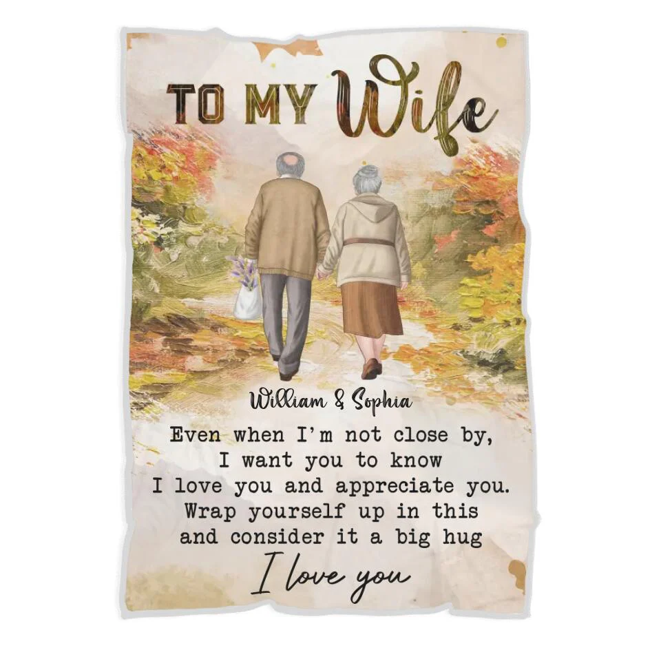 50 Birthday/ Anniversary Gift for Her/Wife - Personalized Fleece Blanket for Husband and Wife - 209IHNNPBL640 - Image 5