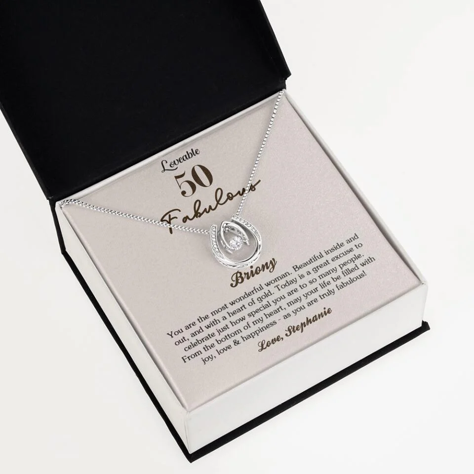 You Are The Most Wonderful Woman - Personalized Necklace - 50th Birthday Gift For Woman - Image 10