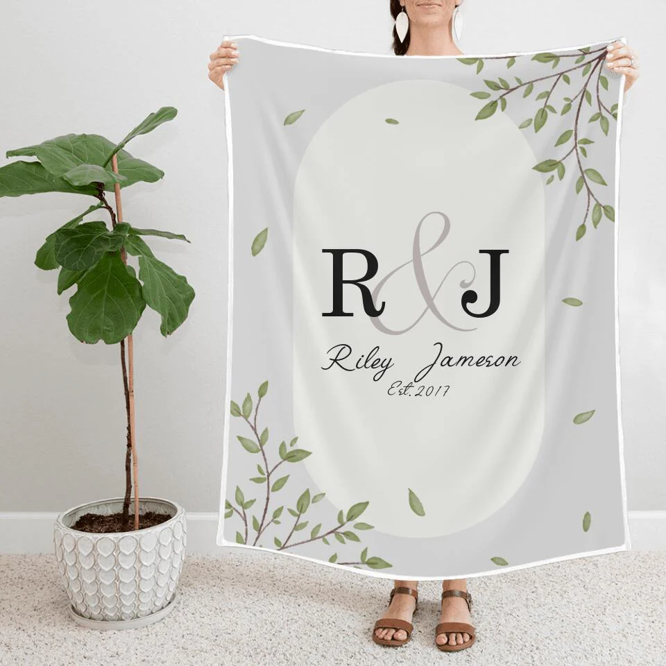 50th Anniversary Gift For Wife - Personalized Blanket For Husband and Wife  - Home Decor, Gift from Daughter, Gift for Mom, Grandma - 208IHNBNBL513 - Image 2