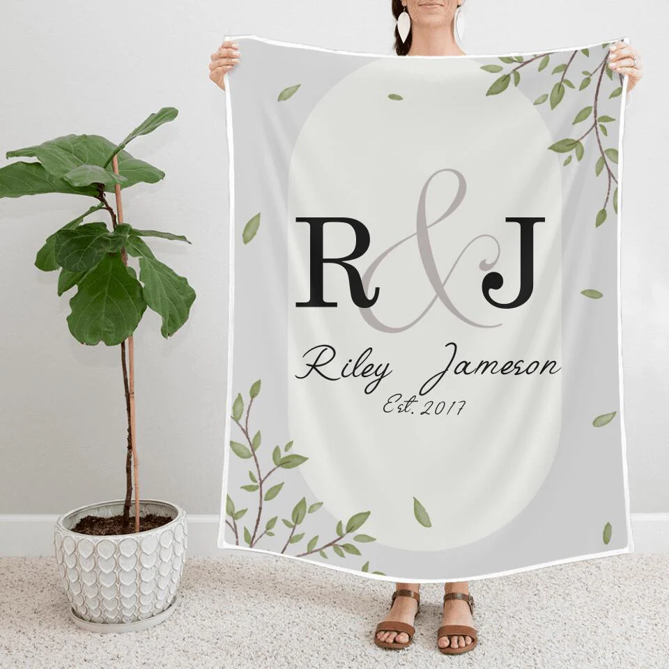 50th Anniversary Gift For Wife - Personalized Blanket For Husband and Wife  - Home Decor, Gift from Daughter, Gift for Mom, Grandma - 208IHNBNBL513 - Image 4