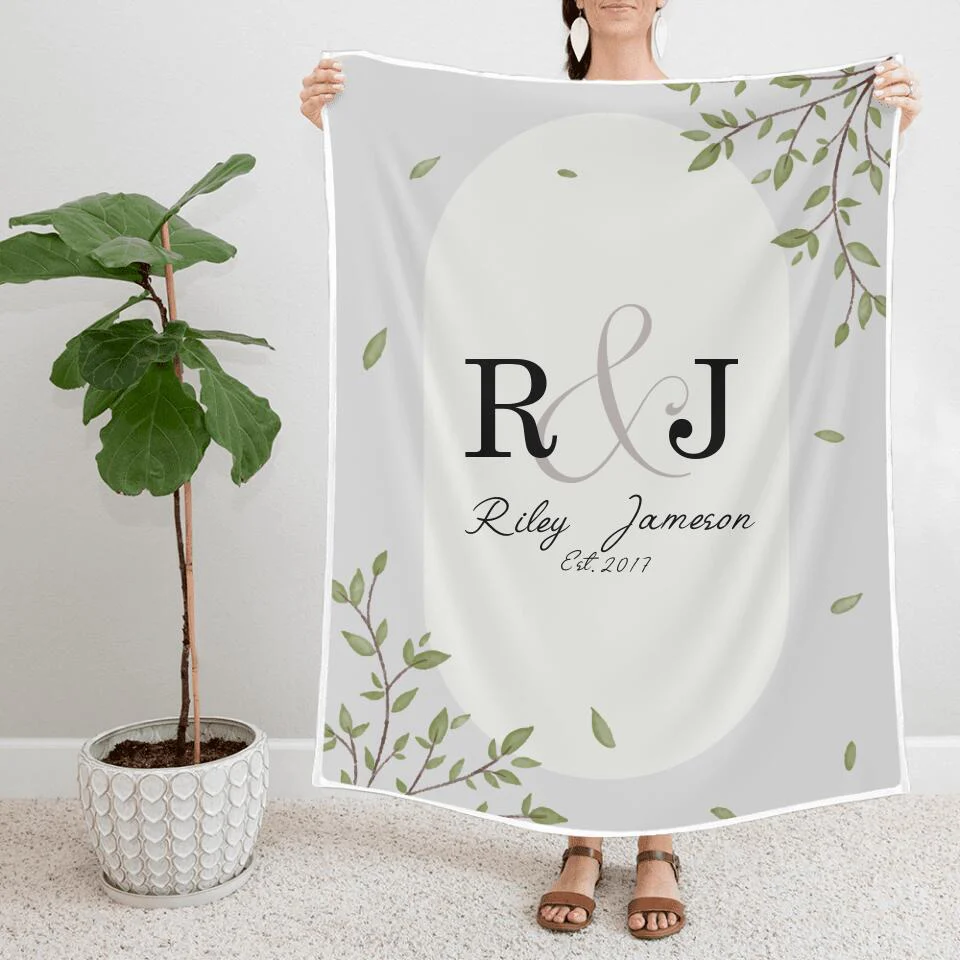 50th Anniversary Gift For Wife - Personalized Blanket For Husband and Wife  - Home Decor, Gift from Daughter, Gift for Mom, Grandma - 208IHNBNBL513 - Image 6
