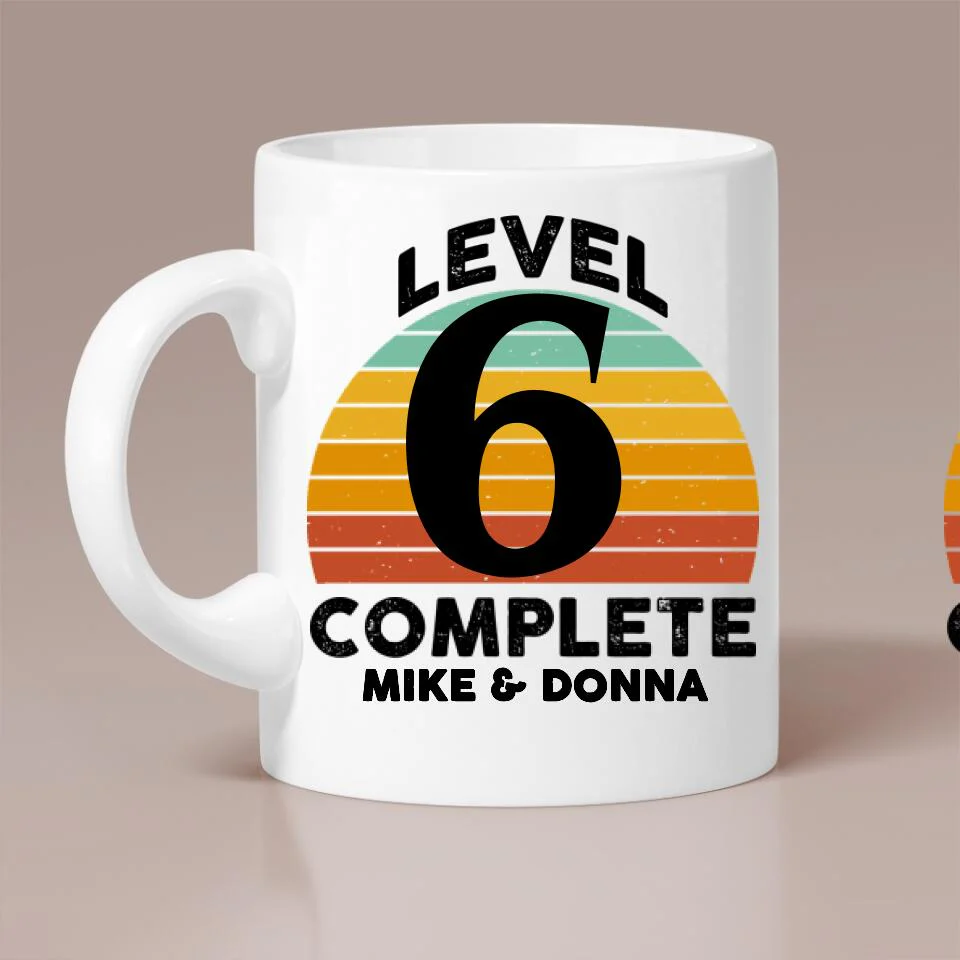 6 Month Anniversary Personalized White Mug - Image 2