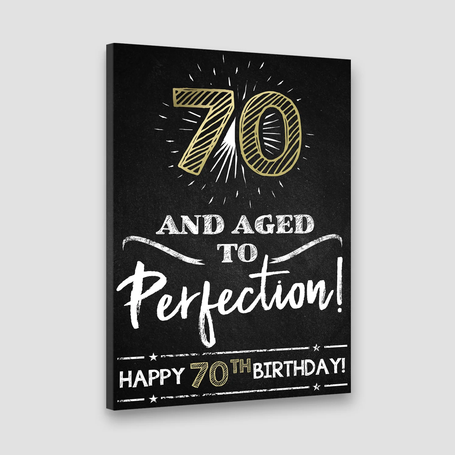 70th Birthday Party Decoration Canvas/Poster Birthday Anniversary Gift 207HNTHCA418 - Image 6