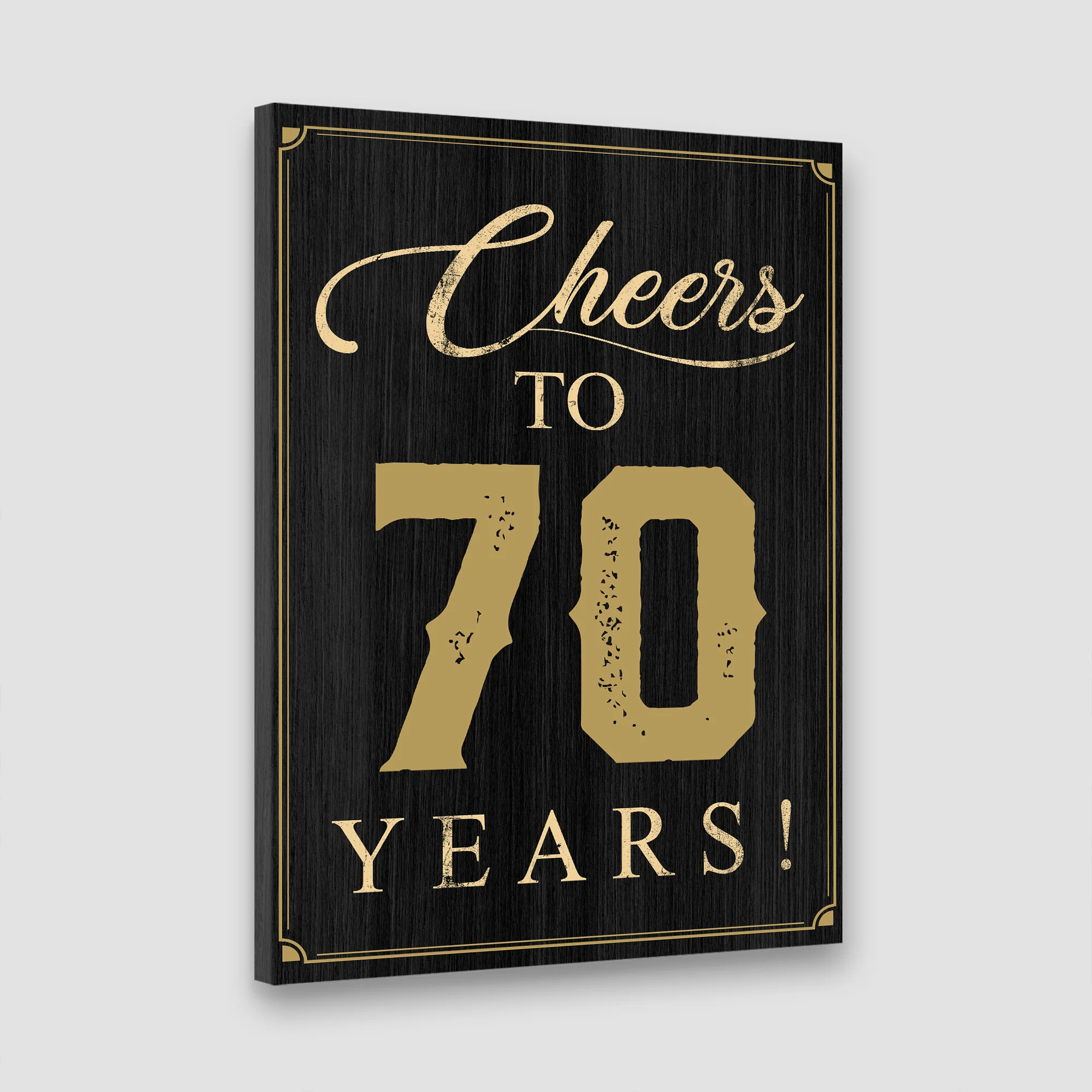 70th Birthday Party Decoration Canvas/Poster Birthday Anniversary Gift 207HNTTCA422 - Image 5
