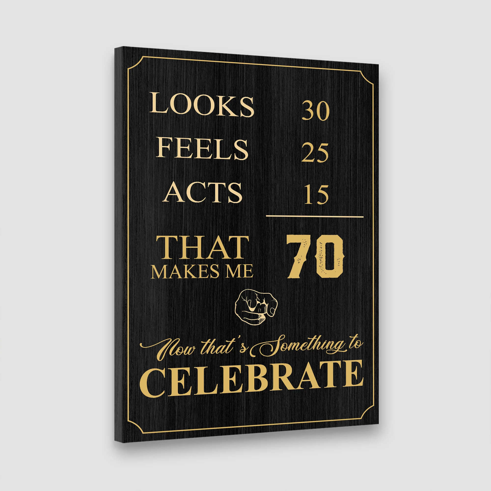 70th Birthday Party Decoration Canvas/Poster Birthday Anniversary Gift 207HNTTCA422 - Image 9