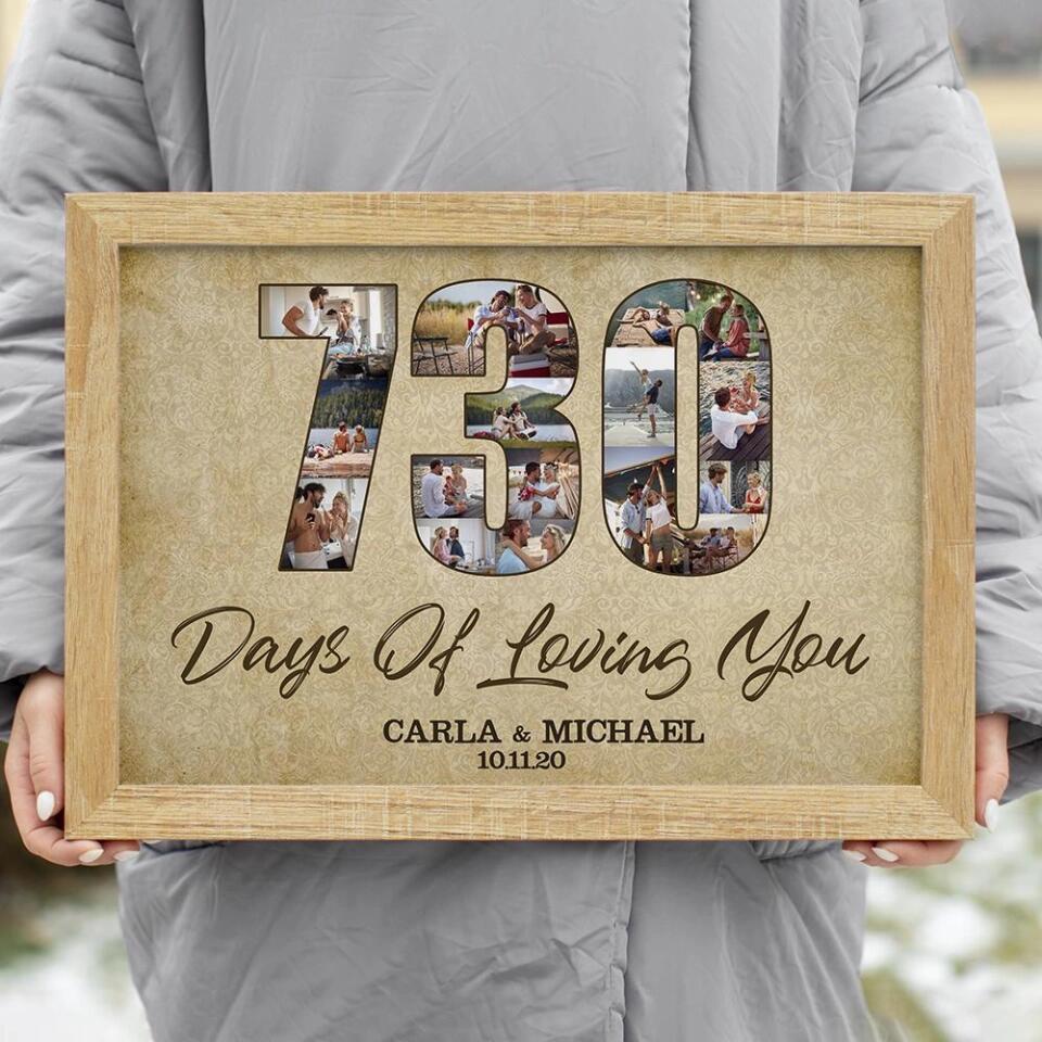 730 Days 2 Years Of Loving You Custom Canvas Poster 2 Years Anniversary Gift - Image 10