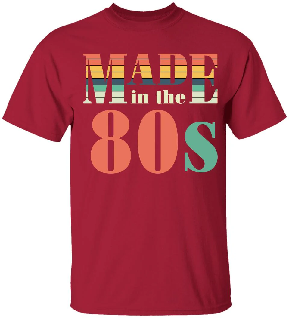 Made in the 80s Personalized Vintage Tshirt - Image 3