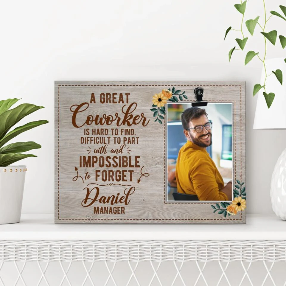 A Great Coworker Leaving Gift Personalized Photo Clip Frame - Image 7