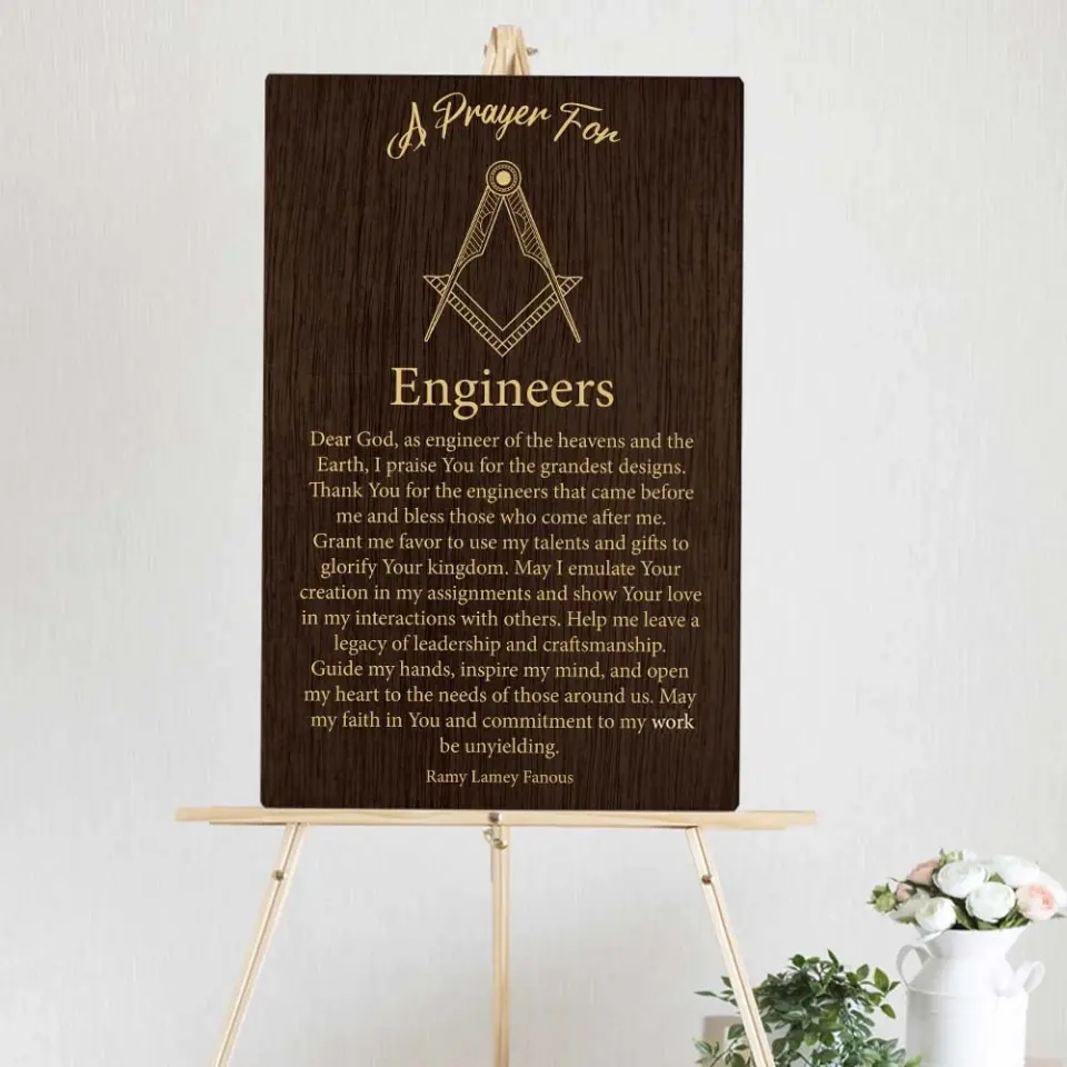 A Prayer For Engineers Quote About Confirmation - Custom Canvas Poster - Anniversary Gift For Coworkers - Image 11