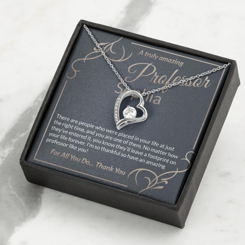 A Truly Amazing Professor, For All You Do Thank You - Custom Name Necklace - Image 28