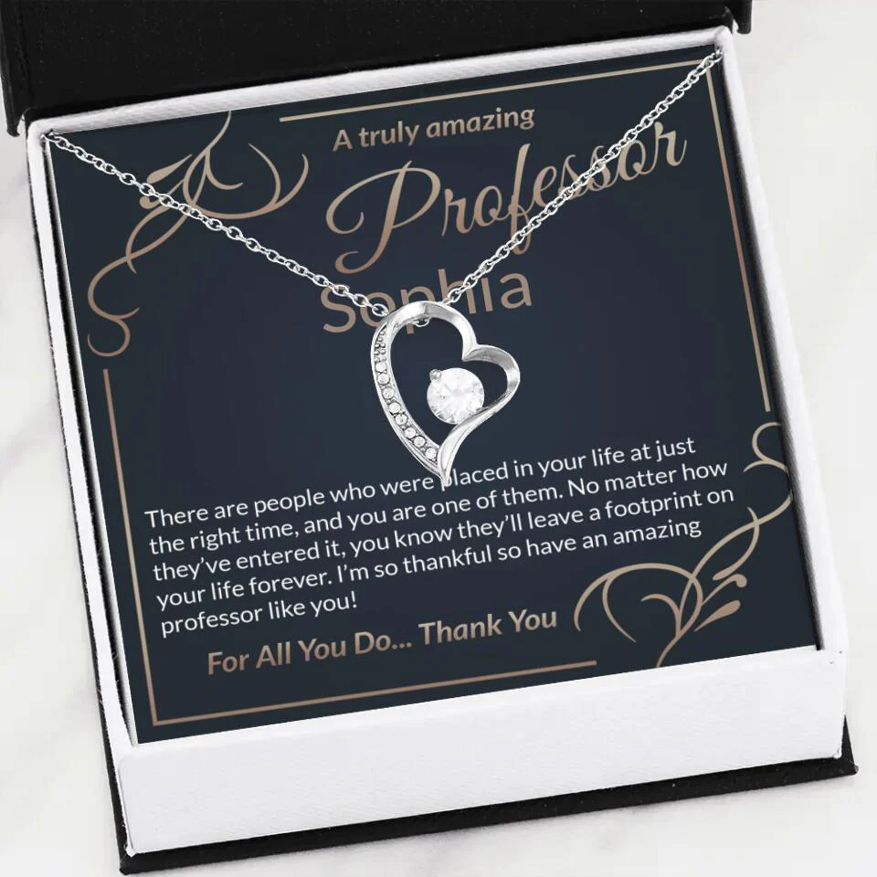 A Truly Amazing Professor, For All You Do Thank You - Custom Name Necklace - Image 30