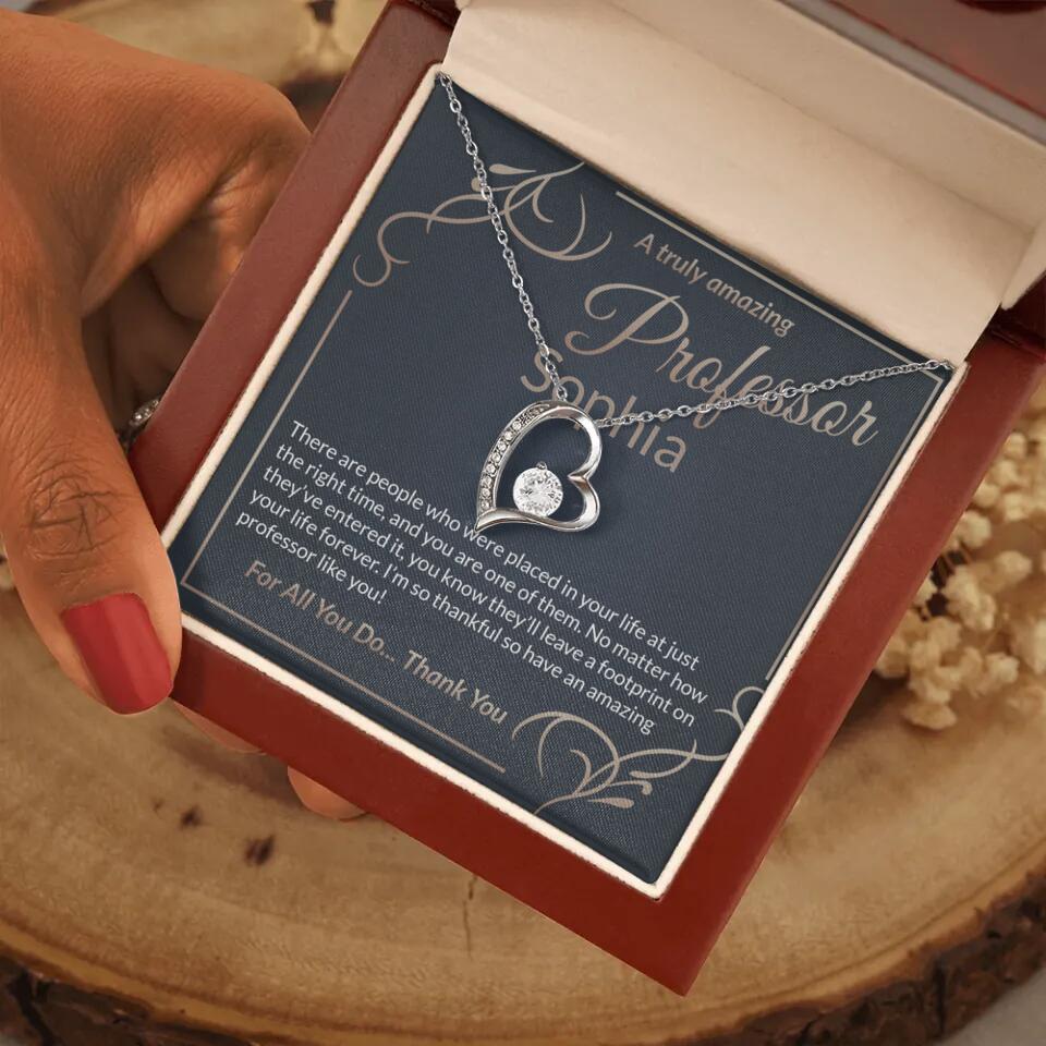 A Truly Amazing Professor, For All You Do Thank You - Custom Name Necklace - Image 34