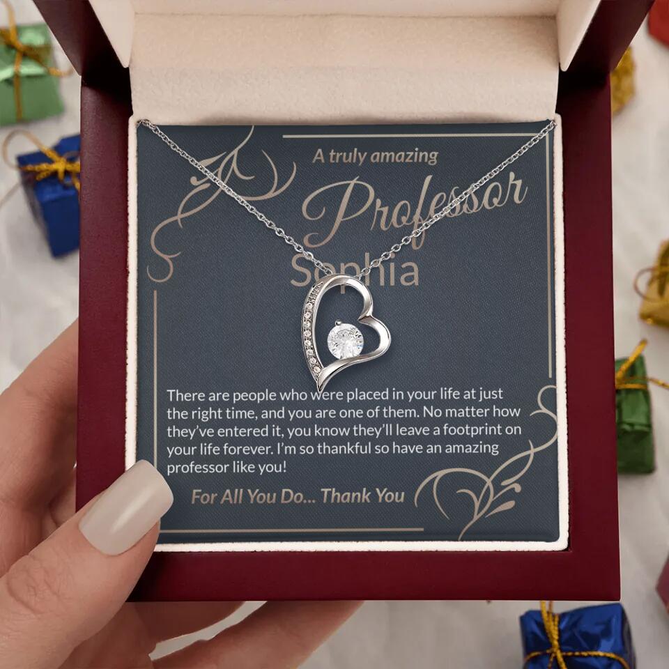 A Truly Amazing Professor, For All You Do Thank You - Custom Name Necklace - Image 36