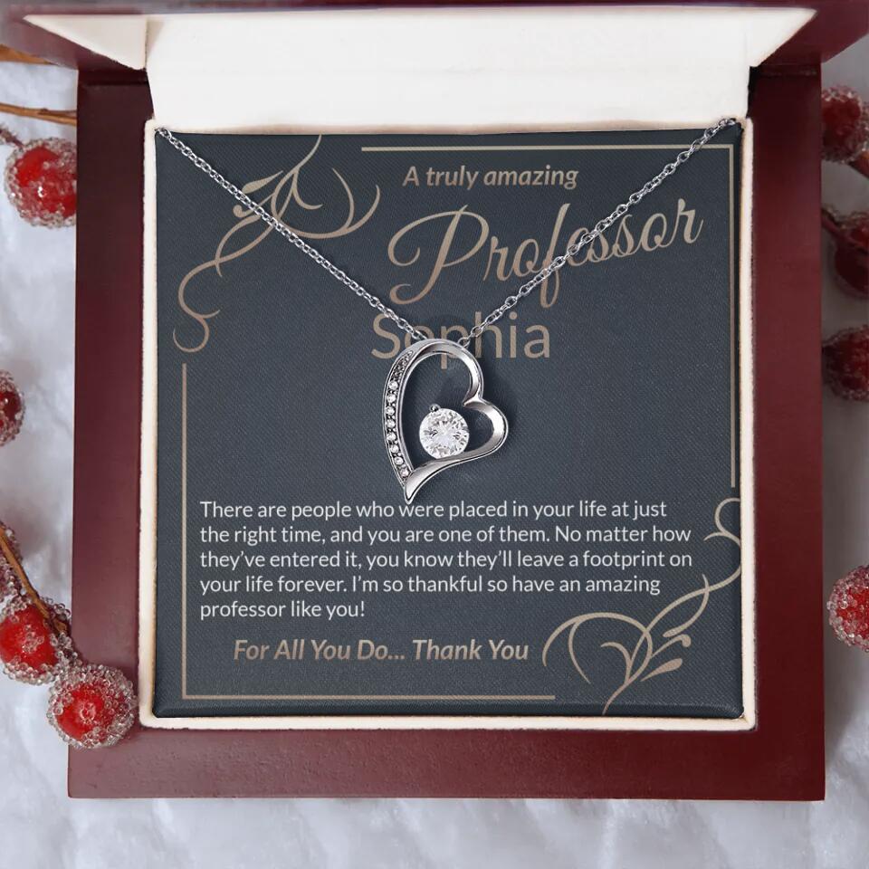 A Truly Amazing Professor, For All You Do Thank You - Custom Name Necklace - Image 37