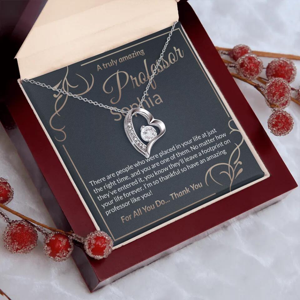 A Truly Amazing Professor, For All You Do Thank You - Custom Name Necklace - Image 38