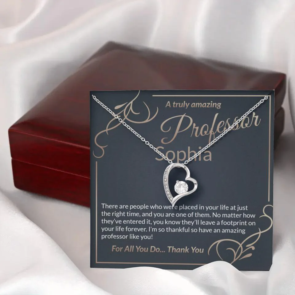 A Truly Amazing Professor, For All You Do Thank You - Custom Name Necklace - Image 40