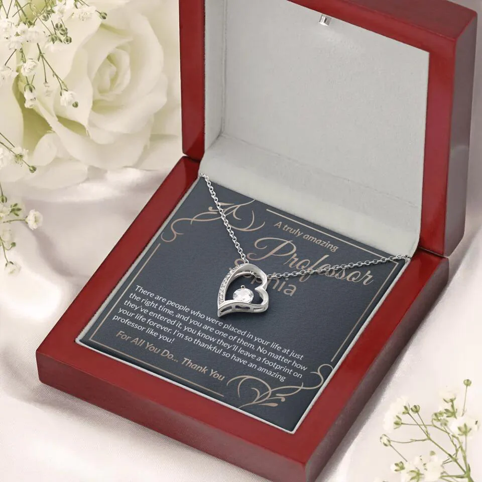 A Truly Amazing Professor, For All You Do Thank You - Custom Name Necklace - Image 41