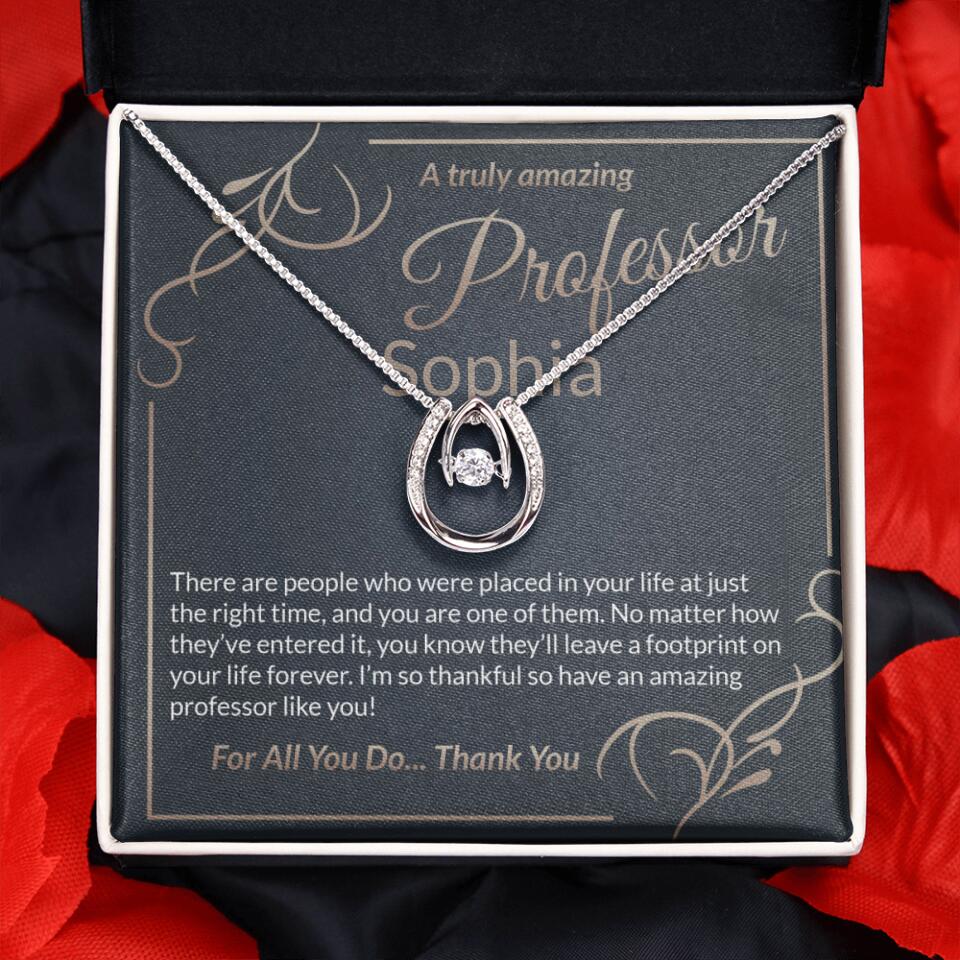 A Truly Amazing Professor, For All You Do Thank You - Custom Name Necklace - Image 50