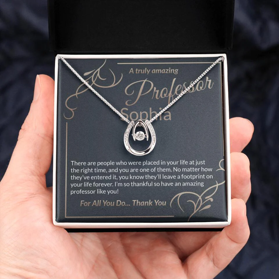 A Truly Amazing Professor, For All You Do Thank You - Custom Name Necklace - Image 51