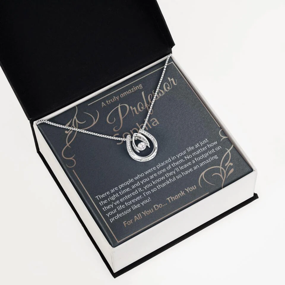 A Truly Amazing Professor, For All You Do Thank You - Custom Name Necklace - Image 52