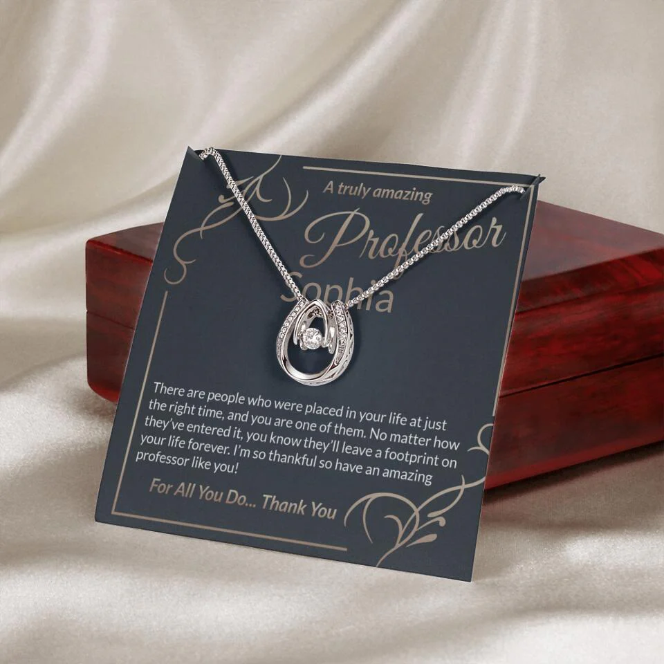 A Truly Amazing Professor, For All You Do Thank You - Custom Name Necklace - Image 56