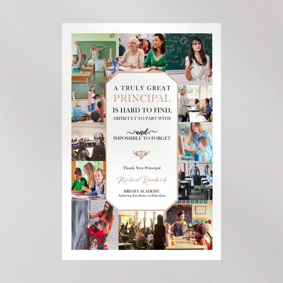 A Truly Great Principal Is Hard To Find Custom Canvas Poster Appreciation Gift For Teacher - Image 10