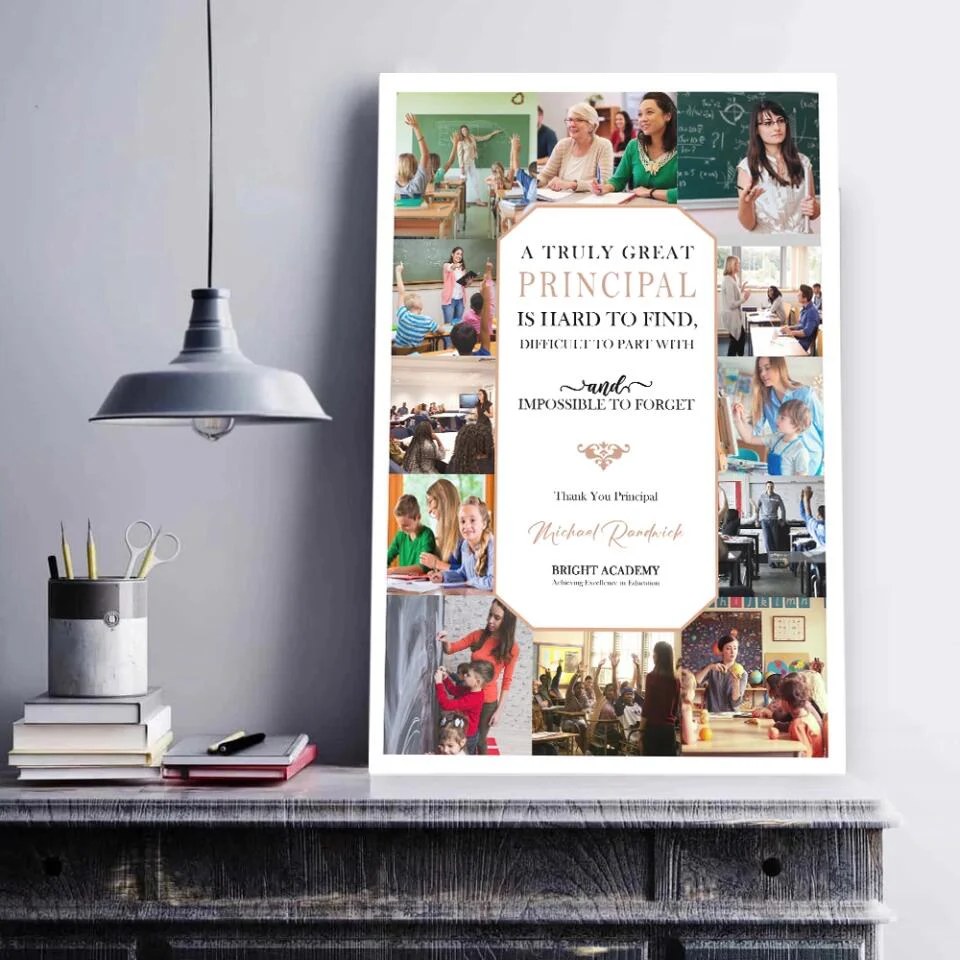 A Truly Great Principal Is Hard To Find Custom Canvas Poster Appreciation Gift For Teacher - Image 11