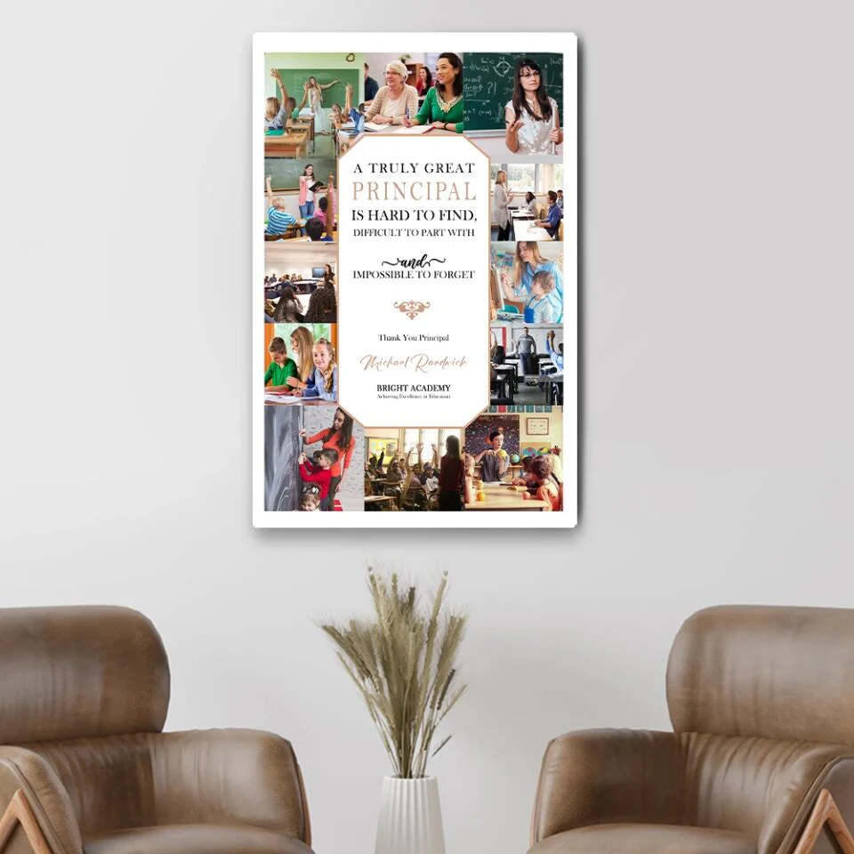 A Truly Great Principal Is Hard To Find Custom Canvas Poster Appreciation Gift For Teacher - Image 4