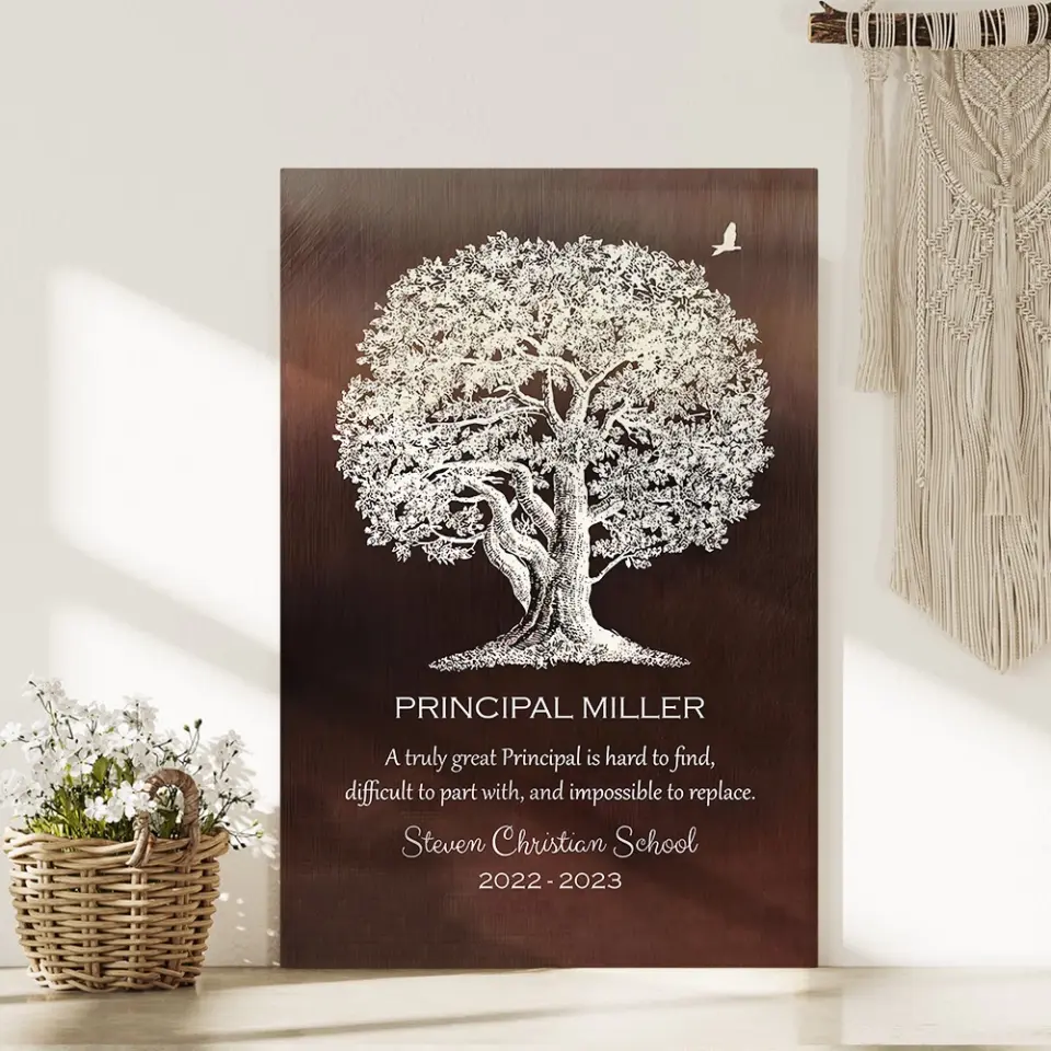 A Truly Great Principal Is Hard To Find - Personalized Canvas - Gift For Principal | 212IHPNPCA775 - Image 5