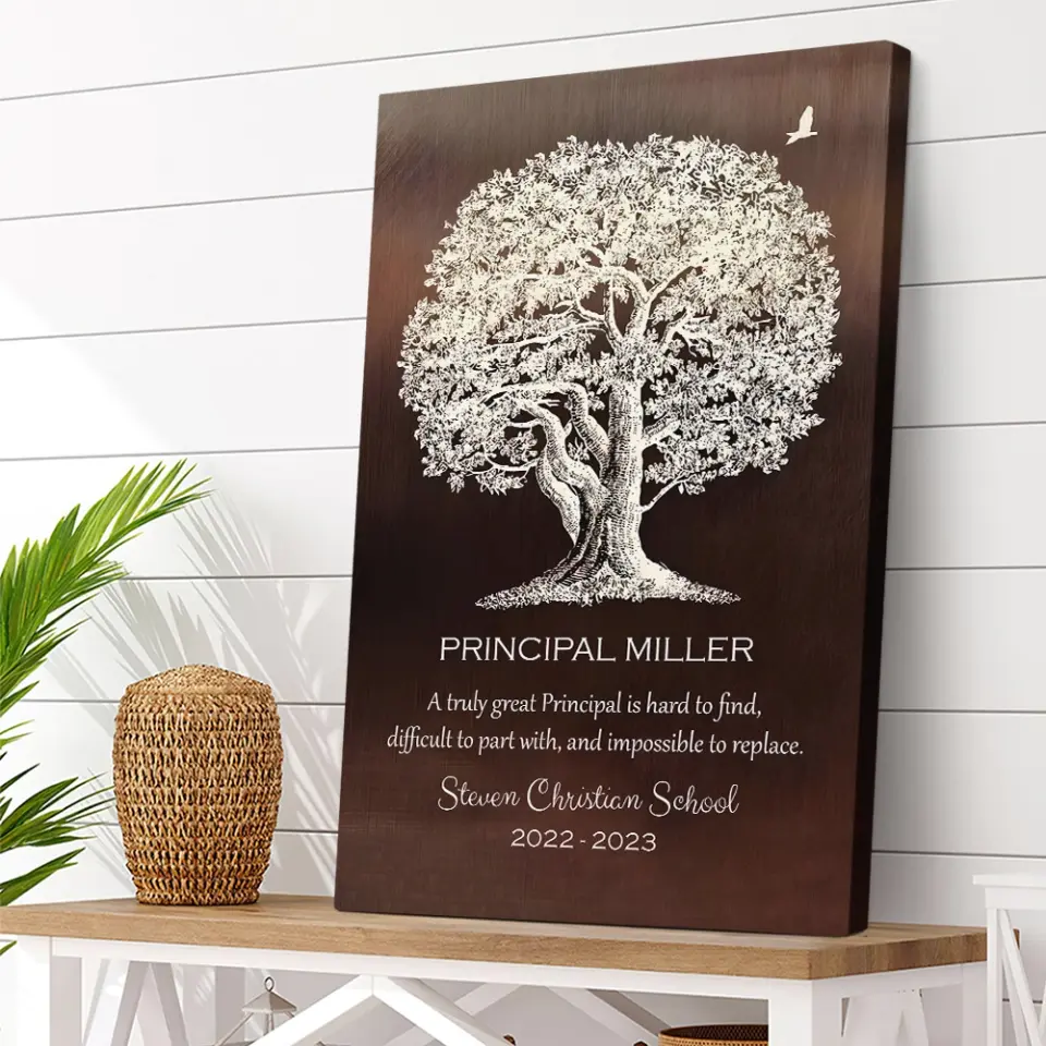 A Truly Great Principal Is Hard To Find - Personalized Canvas - Gift For Principal | 212IHPNPCA775 - Image 6