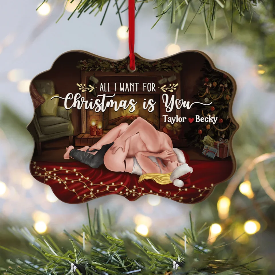 All I Want For Christmas Is You (Custom Ornament -Christmas Gifts For Women, Men, Couples) - Personalized Ornament - Image 3