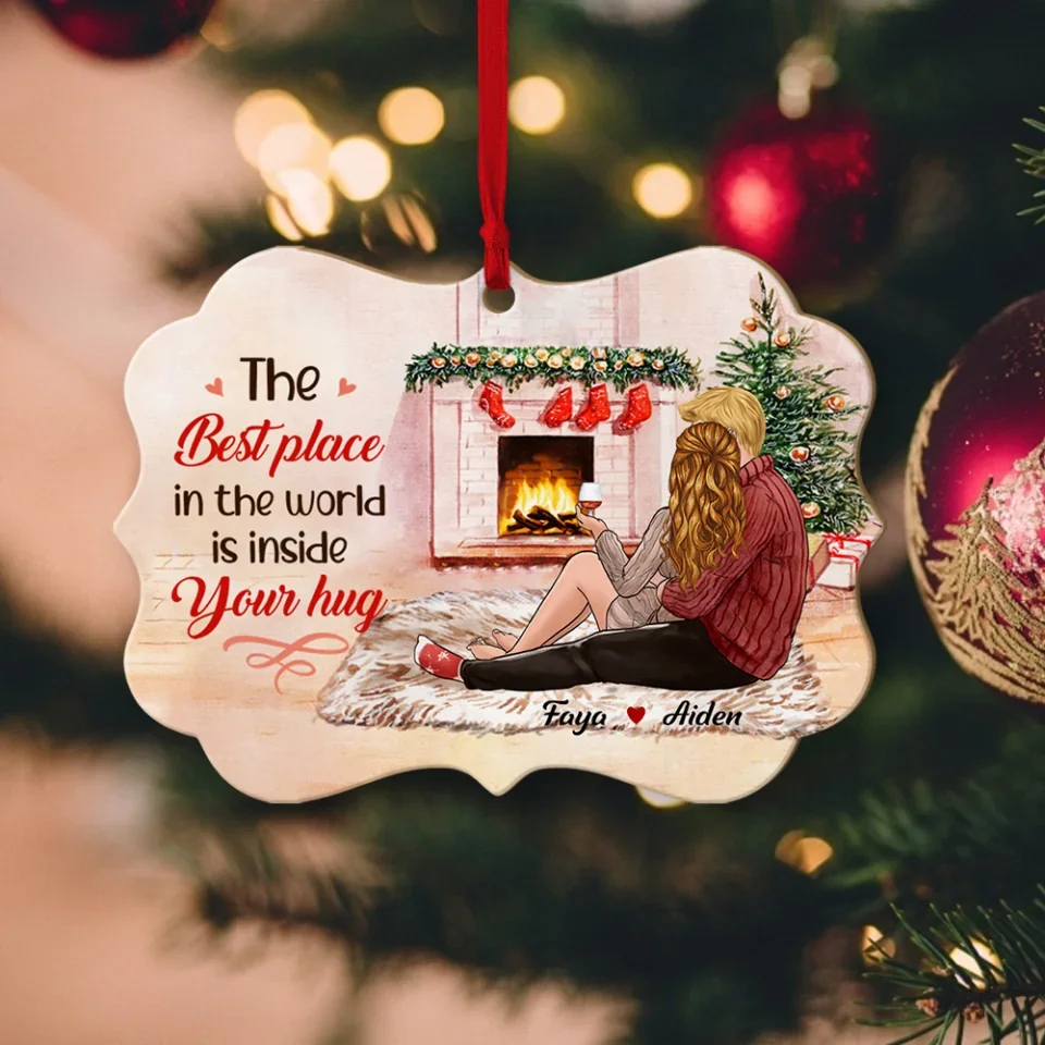 All I Want For Christmas Is You - Personalized Ornament - Gift For Couple Christmas - Image 6