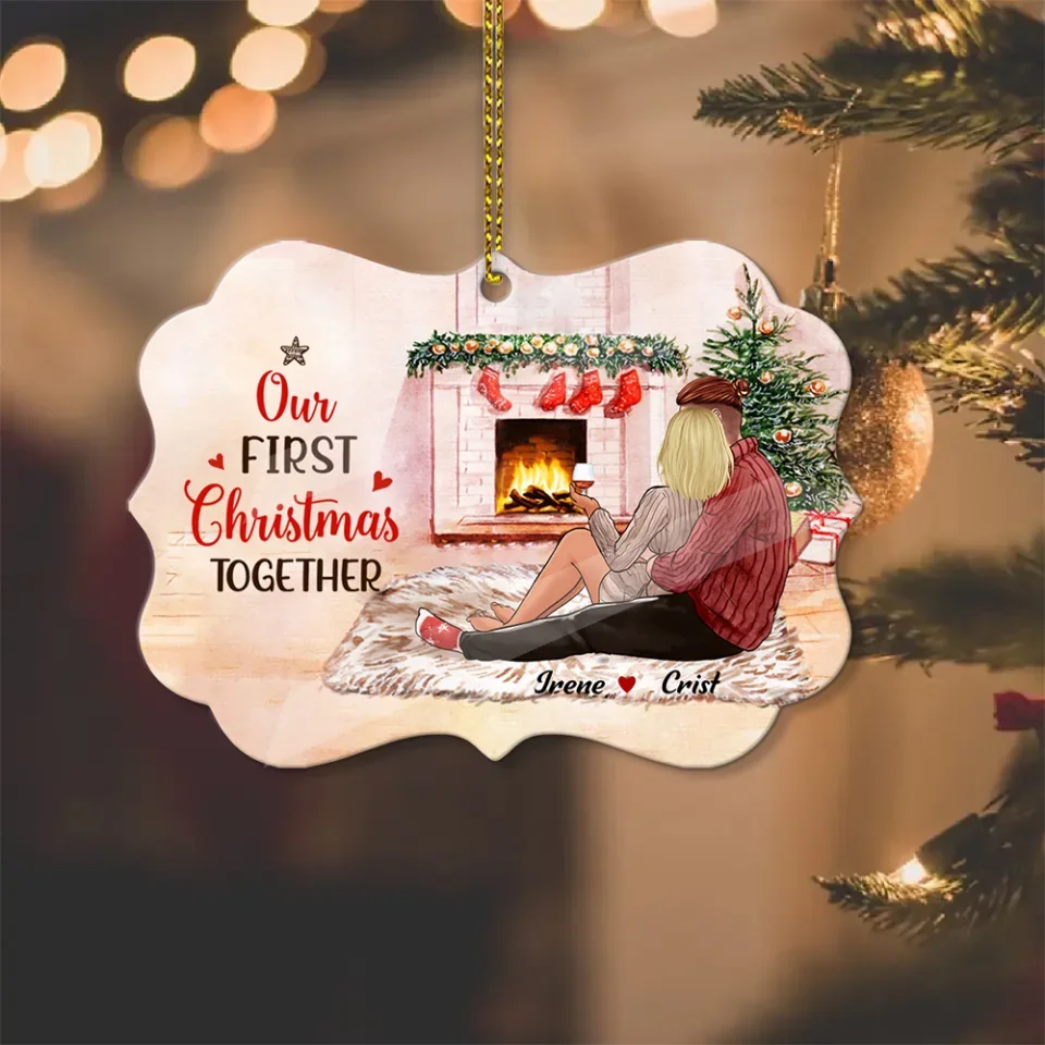 All I Want For Christmas Is You - Personalized Ornament - Gift For Couple Christmas - Image 9
