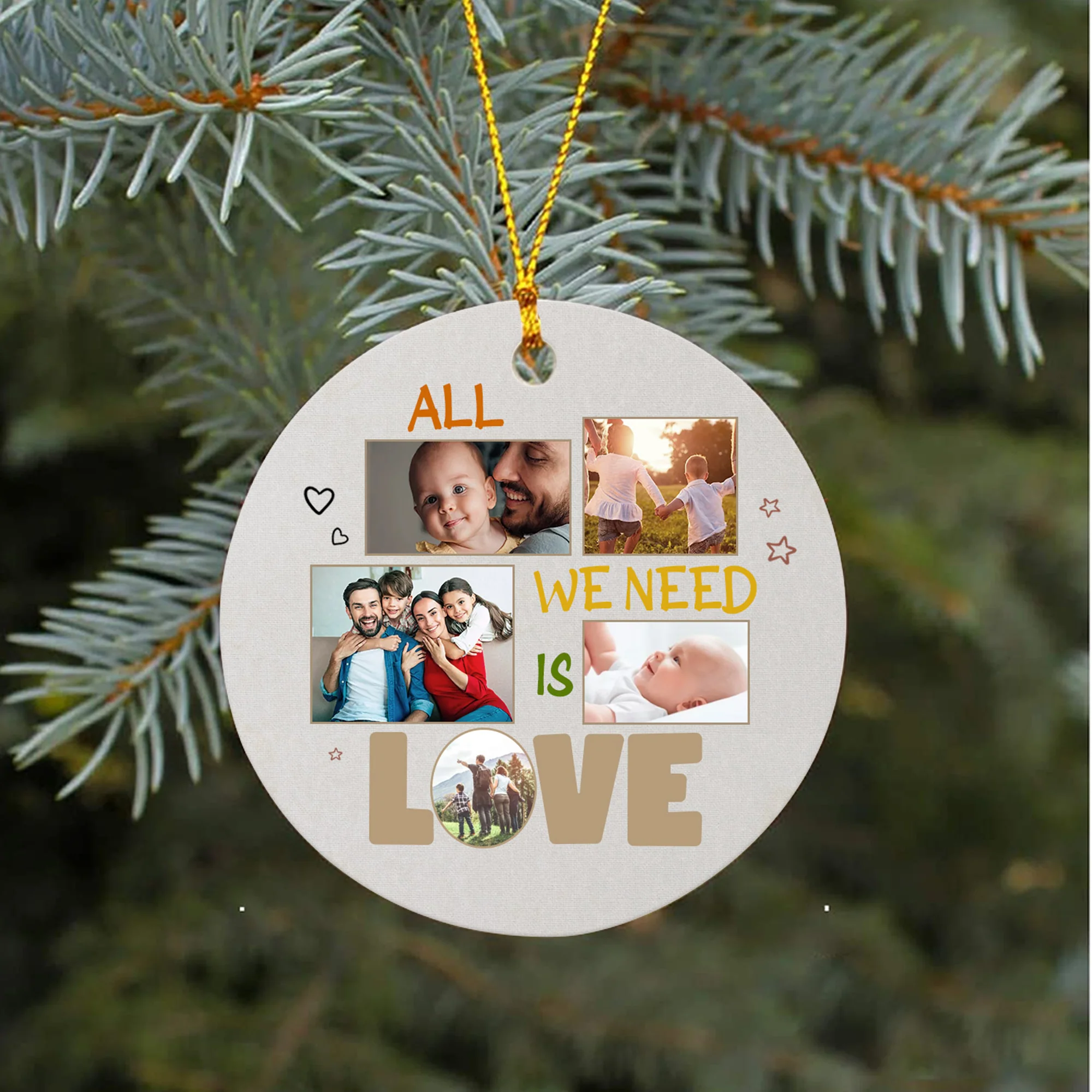 All We Need Is Love Custom Ornament Christmas Gift For Family - Image 10