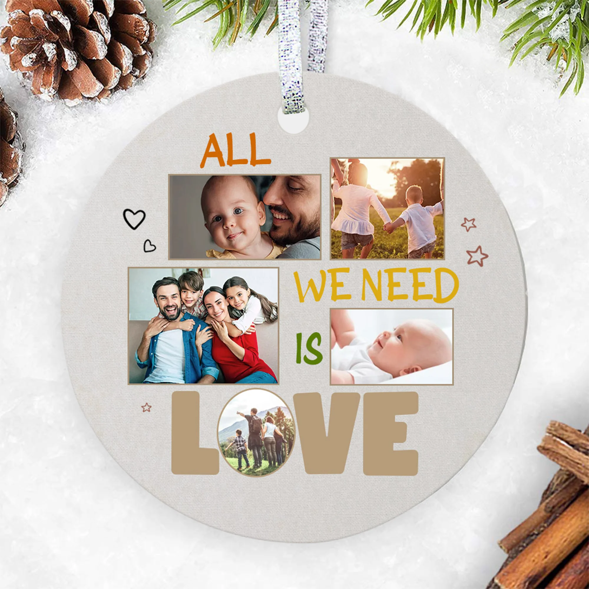 All We Need Is Love Custom Ornament Christmas Gift For Family - Image 12