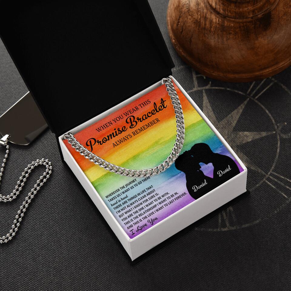 Personalized Valentine Gifts - Always Remember I Love You Cuban Chain - Image 3