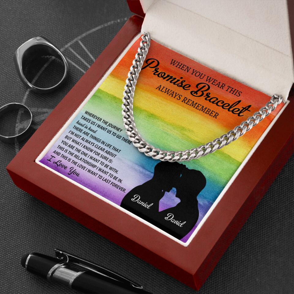 Personalized Valentine Gifts - Always Remember I Love You Cuban Chain - Image 4