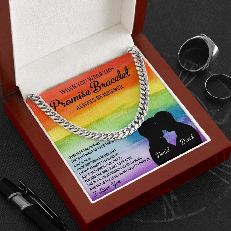 Personalized Valentine Gifts - Always Remember I Love You Cuban Chain - Image 5