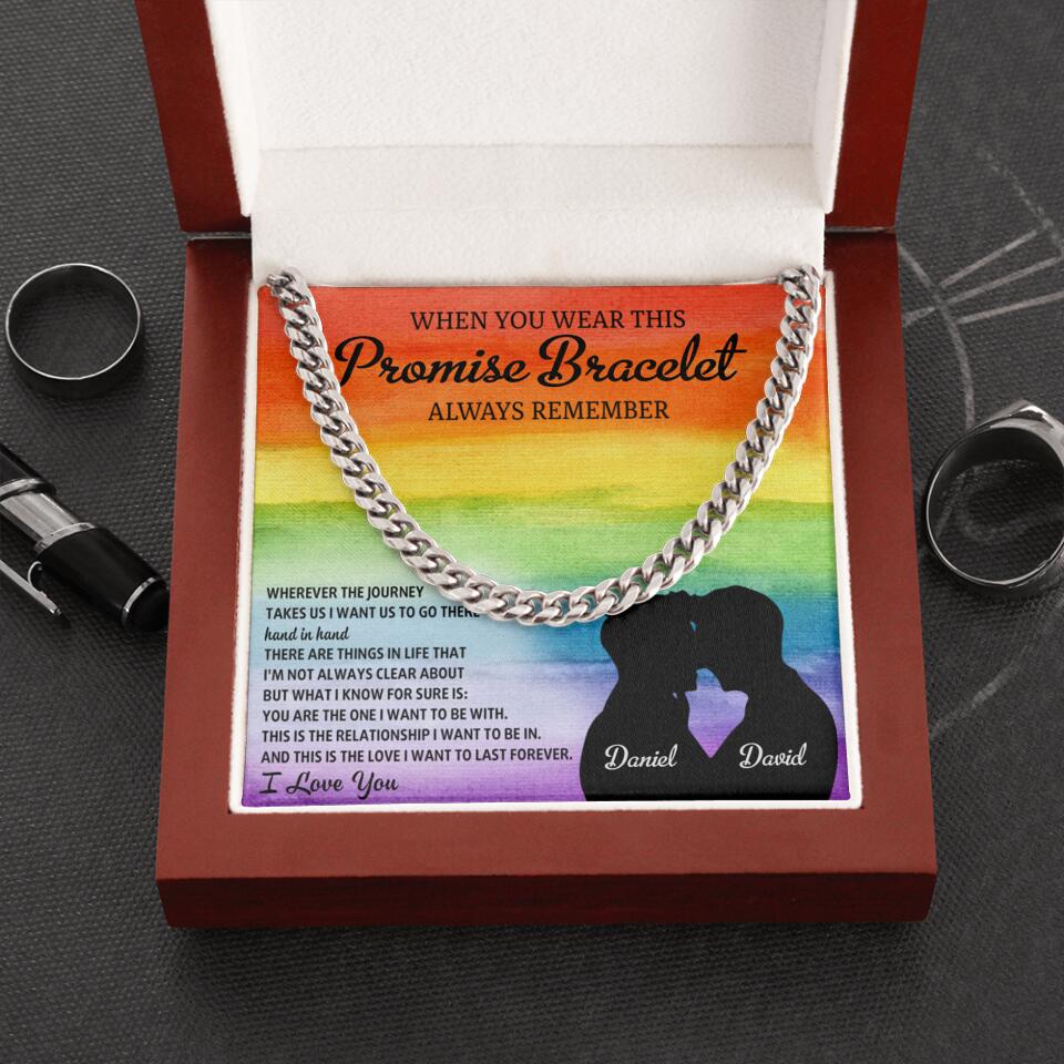 Personalized Valentine Gifts - Always Remember I Love You Cuban Chain - Image 6
