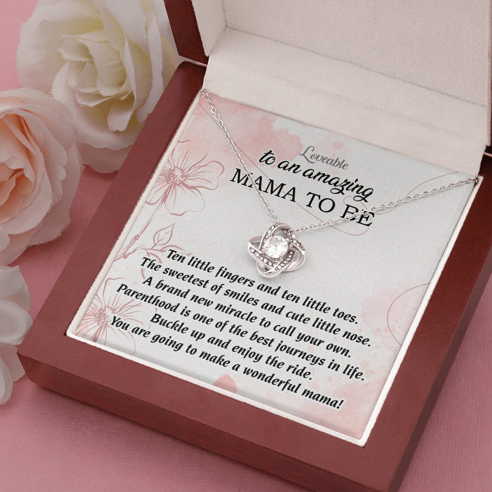 To an Amazing Mama to be White Gold necklace - Image 6